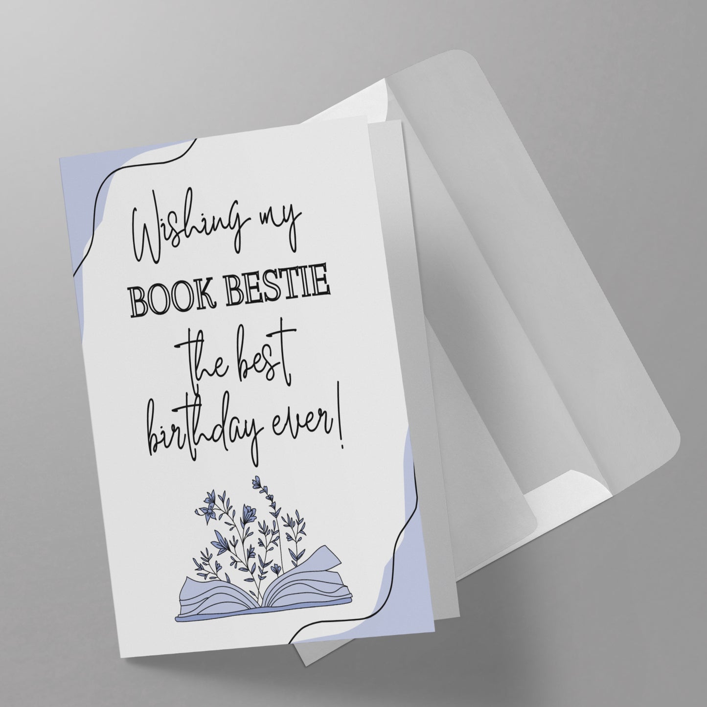 Book Bestie Birthday Greeting Card