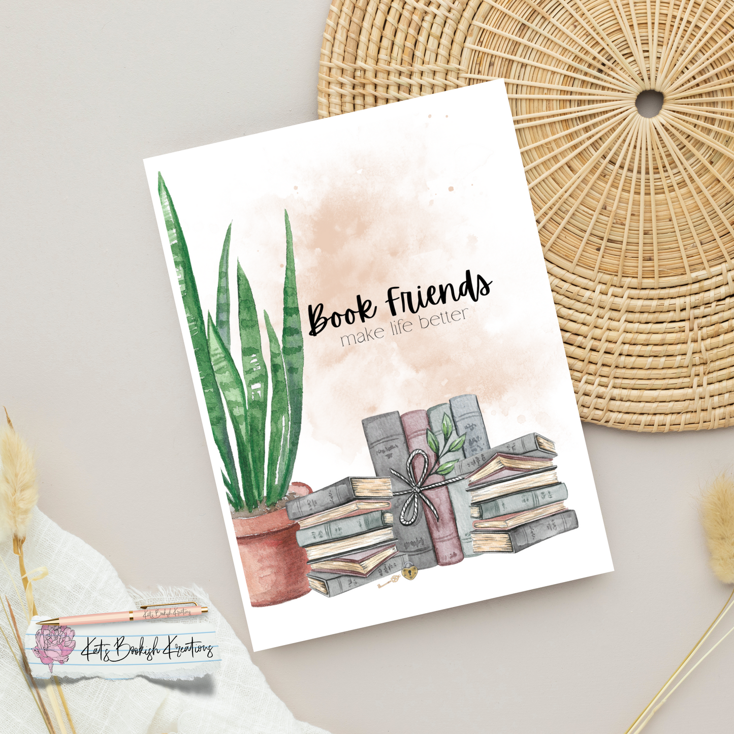 Book Friends Greeting Card