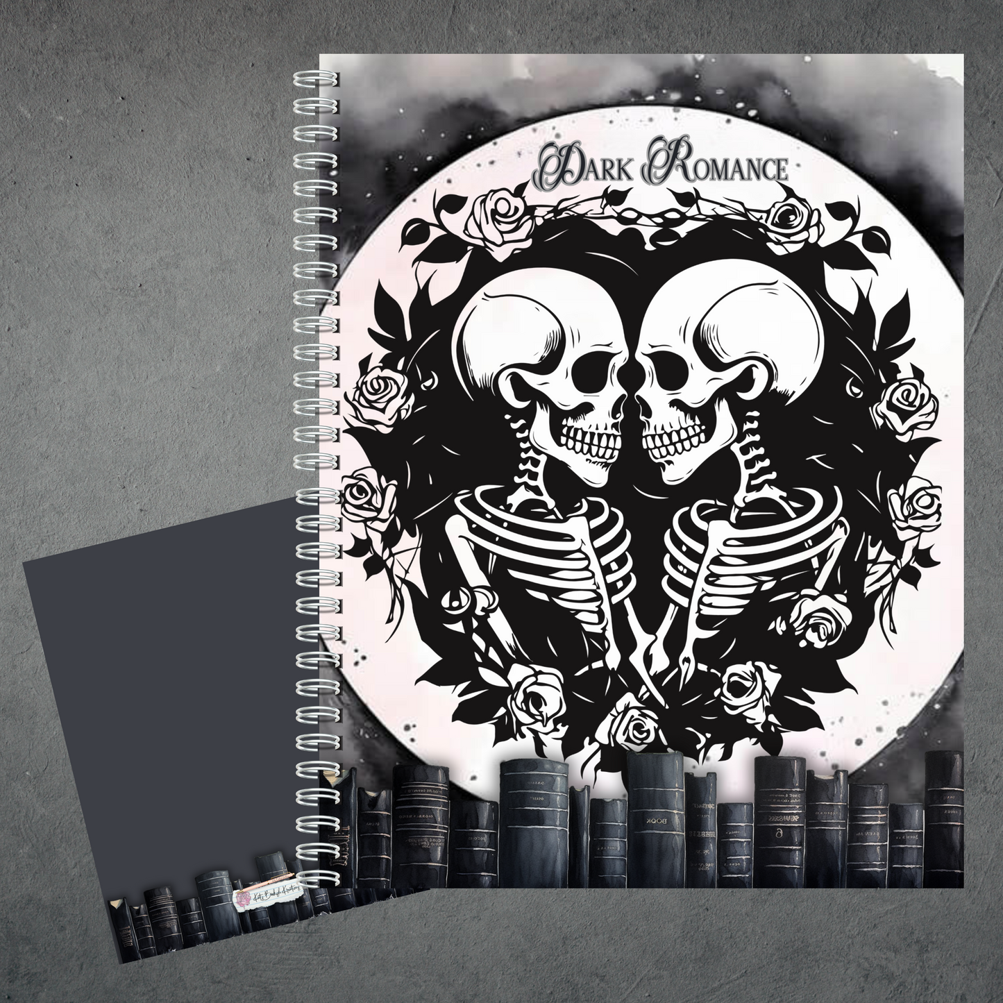 Dark Romance Skull & Moon