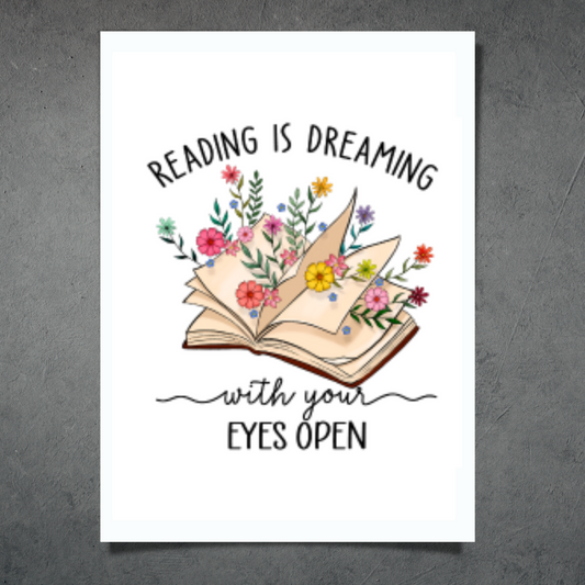 Reading Is Dreaming With Your Eyes Open Diamond Art