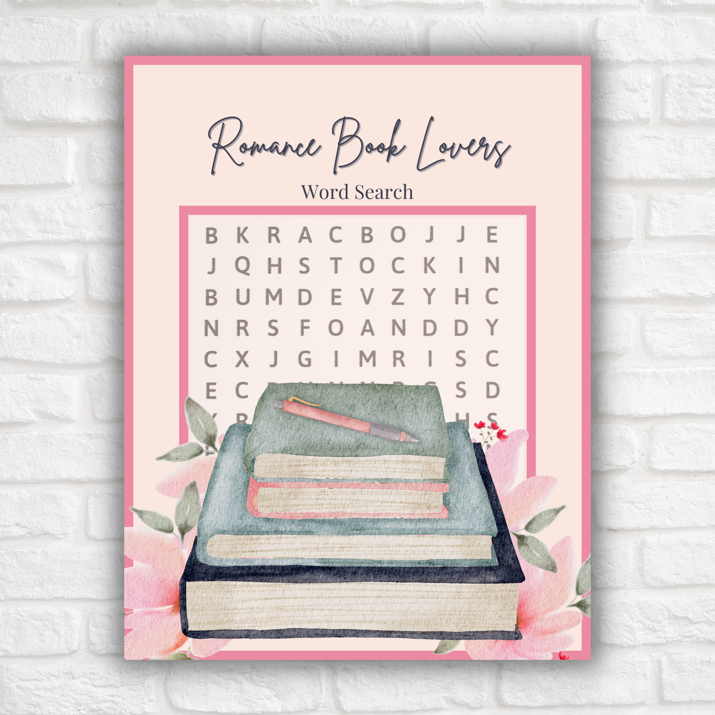 Romance Book Lovers Word Search Vol 1